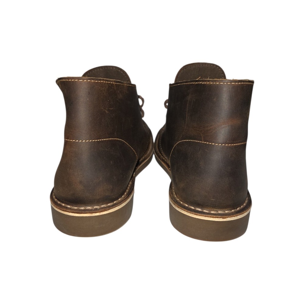 Clarks Bushacre 2 Mens 7.5 M Dark Brown Beeswax Leather Chukka Desert Boots - Picture 7 of 8
